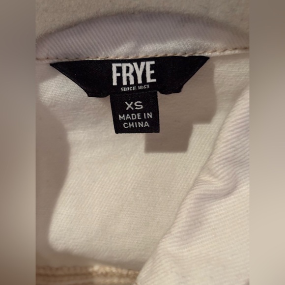 Frye Cream Demim Dress 100% Cotton - Picture 5 of 11